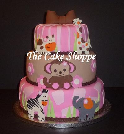 Safari Baby Shower cake - Cake by THE CAKE SHOPPE