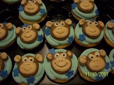 Monkey cupcakes - Cake by Katsue