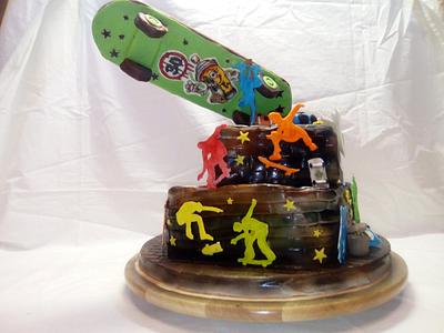skateboard birthdaycake - Cake by Aurelia'sTartArt