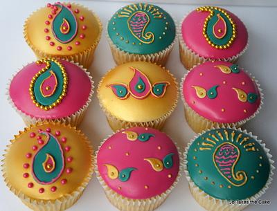 Bollywood cupcakes - Cake by Jo Finlayson (Jo Takes the Cake)