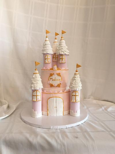 1st birthday princess castle - Cake by Brandy-The Icing & The Cake