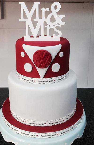 VW Campervan Wedding Cake - Cake by Costa Cupcake Company