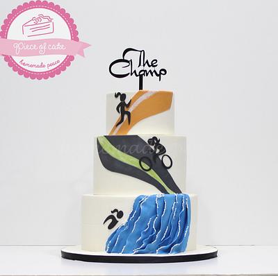 Triathlon cake - Cake by Piece of Cake-homemade peace