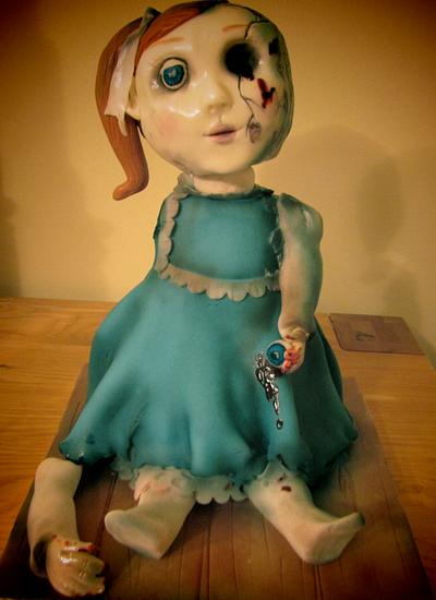 Creepy doll cake - Cake by Cake-a-licious