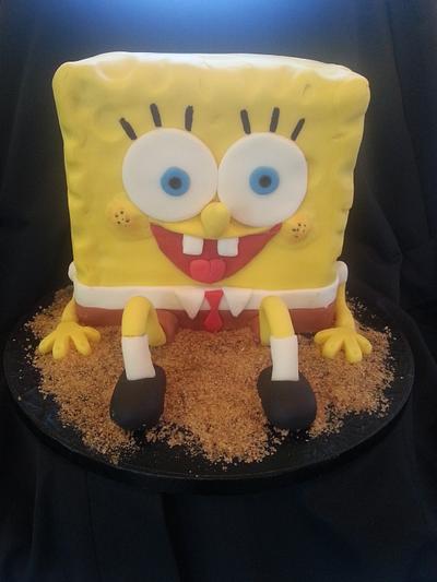 hes made of sponge and his pants are square - Cake by Lyn 