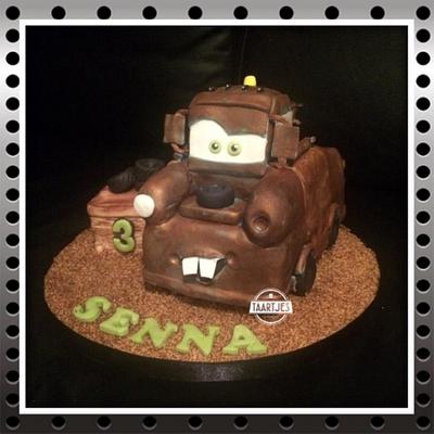 Tow Mater Cars 3D  - Cake by Taartjes Toko 
