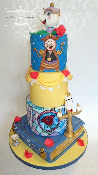 Beauty and Beast for Grace - Cake by AWG Hobby Cakes