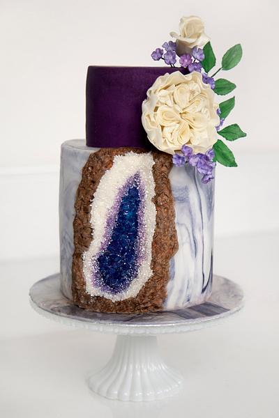 Amethyst Geode Cake - Cake by Charlotte
