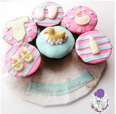 Baby shower cupcakes!! - Cake by All Things Yummy