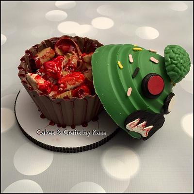 Edible Zombie Body Parts Jar  - Cake by Cakes & Crafts by Kass 