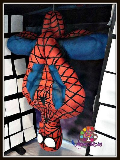 Upside-Down Spiderman!! - Cake by Jessa