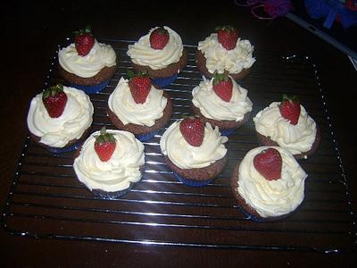 Strawberry cupcake  - Cake by Senait
