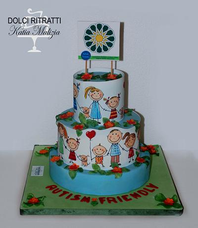 Autism Children Cake - Cake by Katia Malizia 