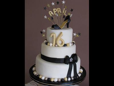 16th Birthday cake  - Cake by Natalie Wells