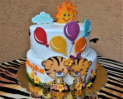 Friends tiger cubs - Cake by Daphne