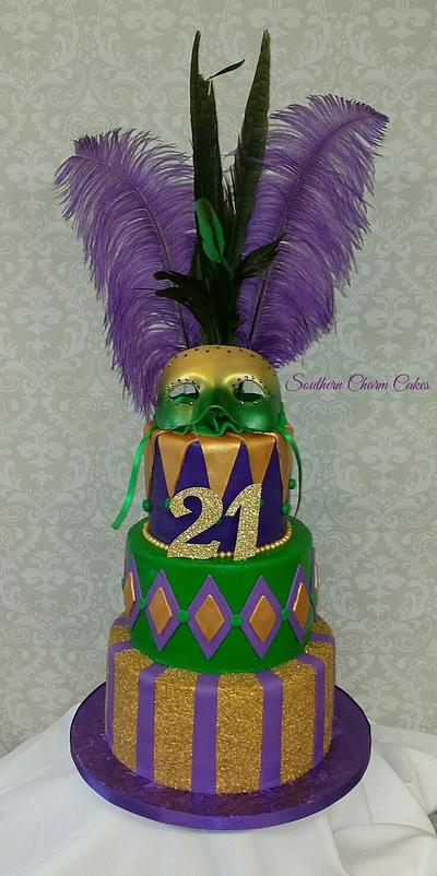 Mardi Gras - Cake by Michelle - Southern Charm Cakes