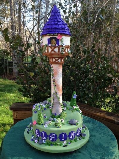 Rapunzel's Tower - Cake by How Sweet It Is