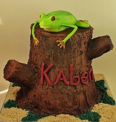 Reptile Trio - Tree Frog - Cake by Jenniffer White