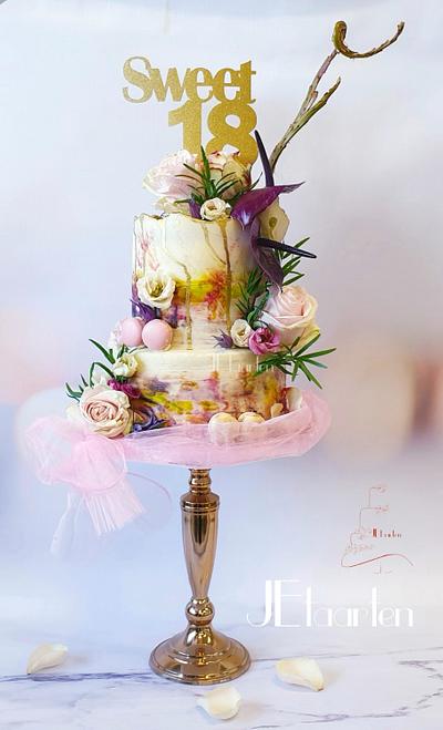 Sweet 18 cake - Cake by Judith-JEtaarten