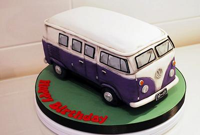 Purple VW Campervan - Cake by Danielle Lainton