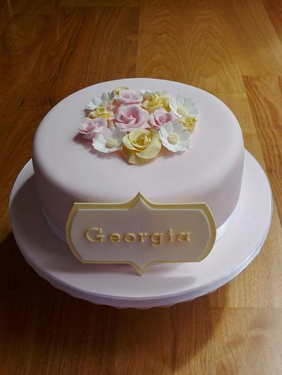 Georgia's Christening Cake - Cake by Susan Stevenson