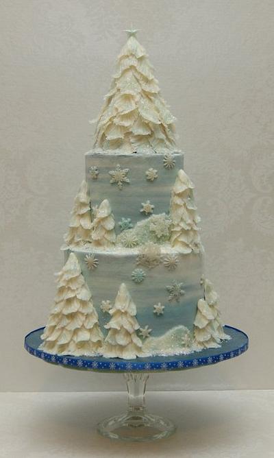 My Wintry Christmas Cake - Cake by Tonya Alvey - MadHouse Bakes