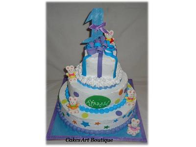 1st b'day Cake! - Cake by Cakes Art Boutique
