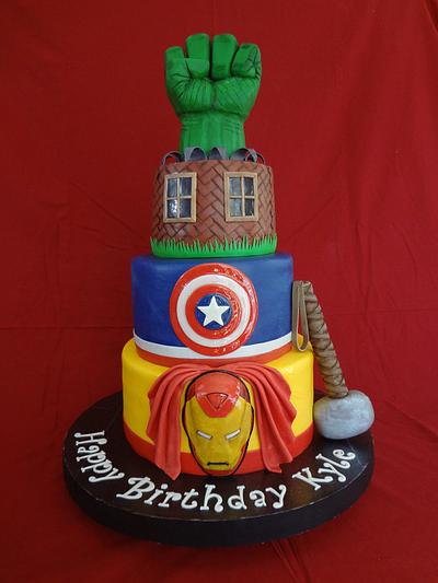 Avengers Cake - Cake by Custom Cakes by Ann Marie