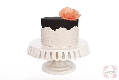 Black and White - Cake by Sugarlips Cakes