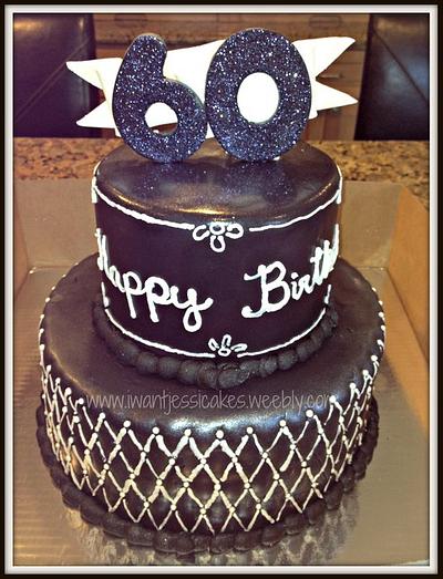 60th birthday cake - Cake by Jessica Chase Avila