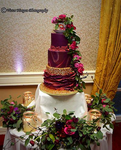 Wedding cake for Siobhán and Mark - Cake by Cakes by Deborah
