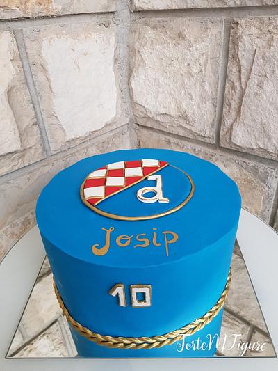Soccer fondant cake - Dinamo - Cake by TorteMFigure