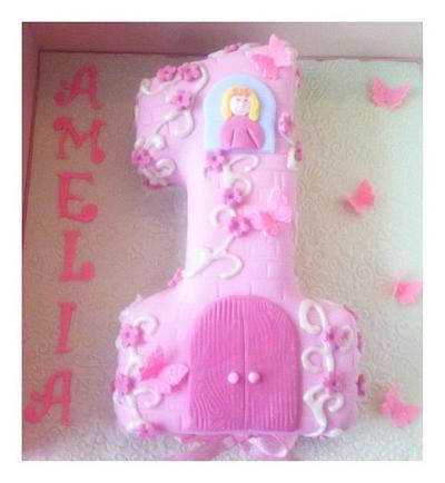 Princess Castle Number 1 - Cake by Rach
