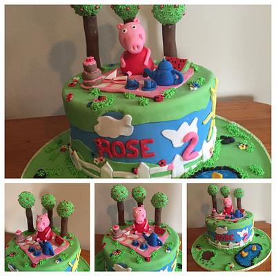 Peppa pig  - Cake by The White house cakes 