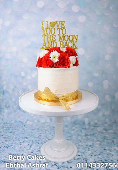 Rustic floral cake - Cake by BettyCakesEbthal 