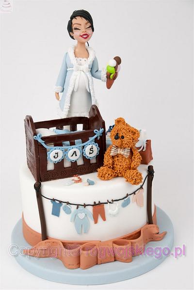 Baby Shower Cake / Tort na Babyshower - Cake by Edyta rogwojskiego.pl
