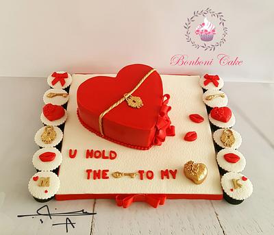 Red heart - Cake by mona ghobara/Bonboni Cake