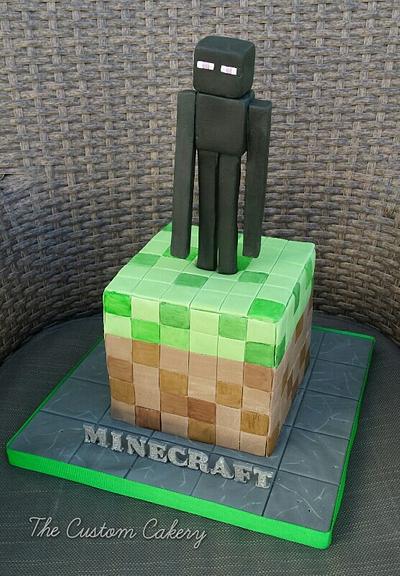 Minecraft Endermen - Cake by The Custom Cakery