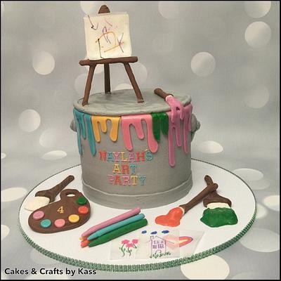 Buttercream Paint Can Cake  - Cake by Cakes & Crafts by Kass 