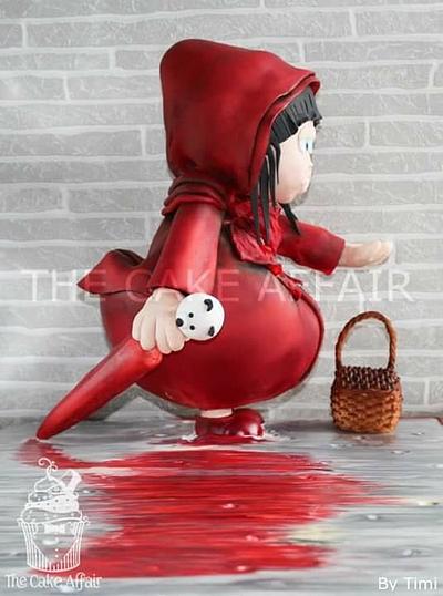 Red Riding Hood in the rain - Cake by Designer Cakes By Timilehin