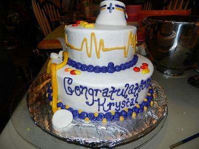 Nursing Graduation cake - Cake by AneliaDawnCakes