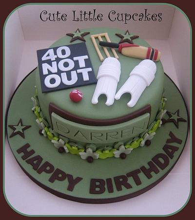 The Cricket Lover's Cake - Cake by Heidi Stone