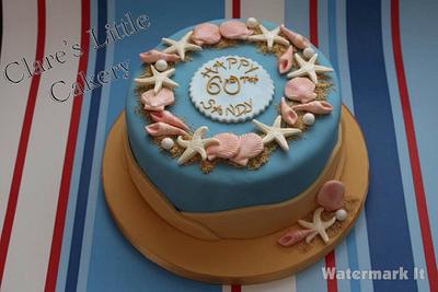 Beach themed cake - Cake by Clareslittlecakery