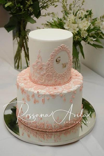 Torta de boda - Cake by Rossana Ávila 
