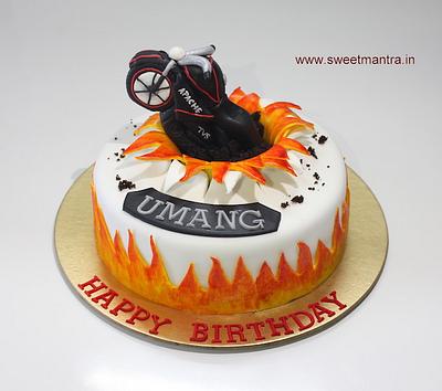 Biker boy cake - Cake by Sweet Mantra Homemade Customized Cakes Pune