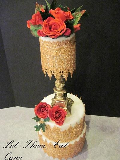 vintage gold - Cake by Claire North