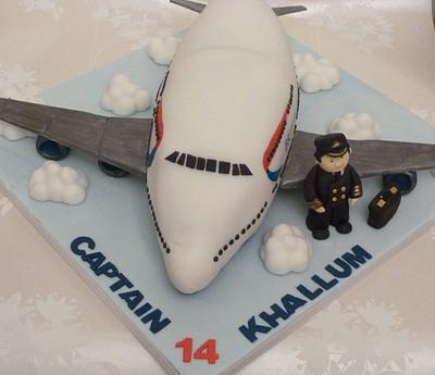 aeroplane & pilot cake - Cake by Sugar-pie