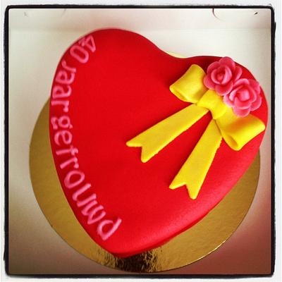 Heart anniversary cake - Cake by marieke