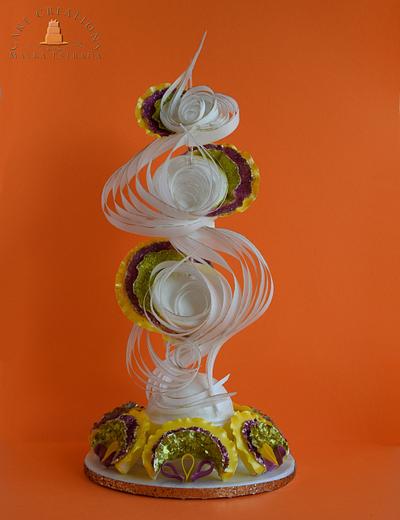 Avant Garde Defying Gravity - Cake by Cake Creations by ME - Mayra Estrada