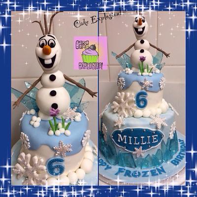 Olaf the snowman from Disney's Frozen - Cake by Cake Explosion!